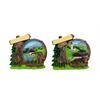 Magnet Sommerlandschaft mit Steinbock und Wegweisern, 2 assortiert