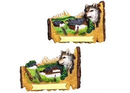 Magnet Sommerlandschaft Wolf, 2 assortiert