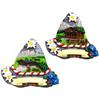 Magnet Tiroler Hut Sommerlandschaft, 2 assortiert