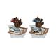 Magnet Winter Braunbär auf Schlitten, 2 assortiert