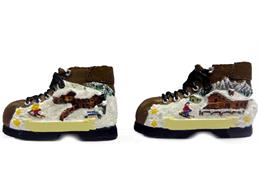Magnet Winter Harz mit Stiefel, 2 assortiert