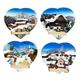 Magnet Winter Herz, 4 assortiert