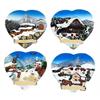 Magnet Winter Herz, 4 assortiert