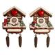 Magnet Winter Kuckucksuhr, 2 assortiert