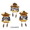 Magnet Winter Kuckucksuhr, 3 assortiert