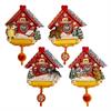 Magnet Winter Kuckucksuhr Wolf, Bär, Murmel, 4 assortiert