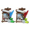 Magnet Winter mit Holzbilderrahmen und Ski, 2 assortiert