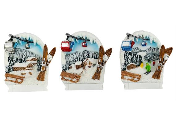 Magnet Winter Skigebiet, 3 assortiert
