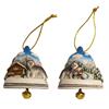 Magnet Winterlandfschaft mit Glocke und Wolf, 2 assortiert