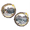 Magnet Winterlandschaft in Holzrinde, 2 assortiert
