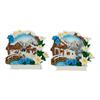 Magnet Winterlandschaft, mit Edelweiss, 2 assortiert