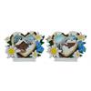 Magnet Winterlandschaft mit Edelweissherz, 2 assortiert