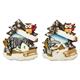 Magnet Winterlandschaft mit Eule, 2 assortiert