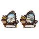 Magnet Winterlandschaft mit Eule, 2 assortiert
