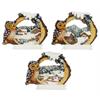 Magnet Winterlandschaft mit Eule, 3 assoriert
