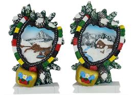 Magnet Winterlandschaft mit grosser Glocke, 2 assortiert