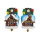 Magnet winterliche Kuckuckuhr Glocke 2 ass.