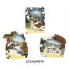 Magnet Wintertiere mit Landschaft, 3 assortiert