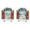 Magnete Winterlandschaft mit Fenster, 2 assortiert