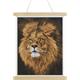 Majestic Mane, 35x45cm Crystal Art Scroll