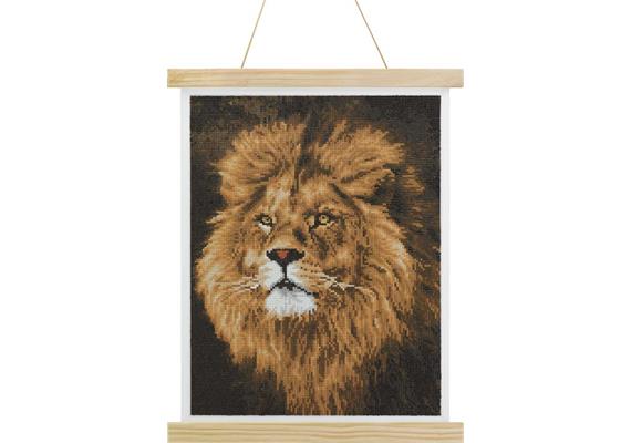 Majestic Mane, 35x45cm Crystal Art Scroll