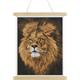 Majestic Mane, Crystal Art Scroll 35x45cm