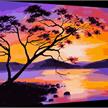 Malen nach Zahlen Bild-Set 40x50cm "Sonnenuntergang" | Bild 2