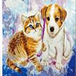 Malen nach Zahlen Bild-Set 50x50cm "Katze & Hund" | Bild 2