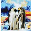 Malen nach Zahlen Bild-Set 50x50cm "Pinguin Familie" | Bild 2