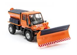MB Unimog Schneeräumfahrzeug mit Räumschild oder Fräse