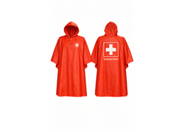 Mehrweg-Poncho Schweiz für Erwachsene