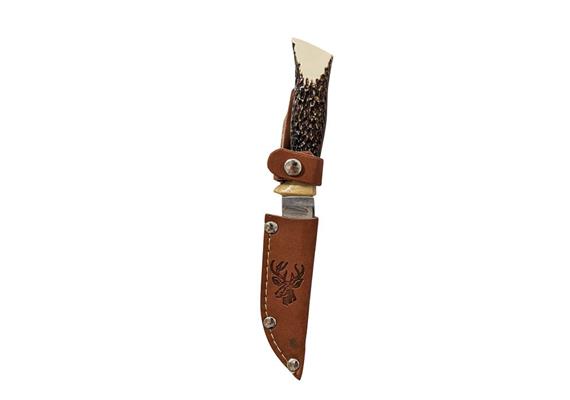 Messer mit Hülle und Hirsch, 17.5 cm