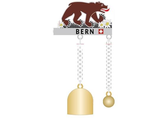Metall Magnet Bern Bär und Glocke