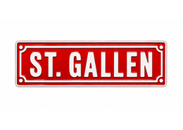 Metall Magnet Schild St. Gallen