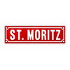 Metall Magnet Schild St. Moritz