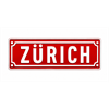 Metall Magnet Schild Zürich