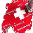 Metall Magnet Schweiz mit Kuh und Glocke | Bild 4