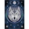 Mond-Wolf, Crystal Art Notizbuch ANNE STOKES
