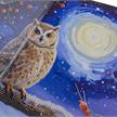 Mondlicht Eule, 30x30cm Crystal Art Kit | Bild 3