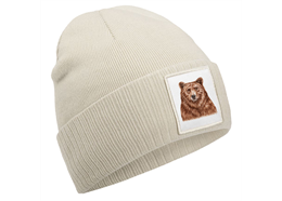 Mütze Bär sand beige