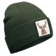 Mütze Hirsch olive grün