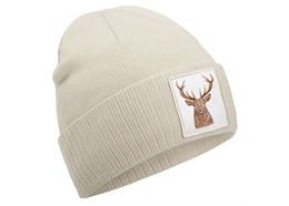 Mütze Hirsch sand beige