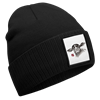 Mütze Kuh mit Blume schwarz
