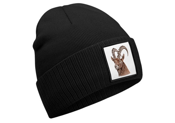 Mütze Steinbock schwarz