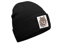 Mütze Wolf schwarz