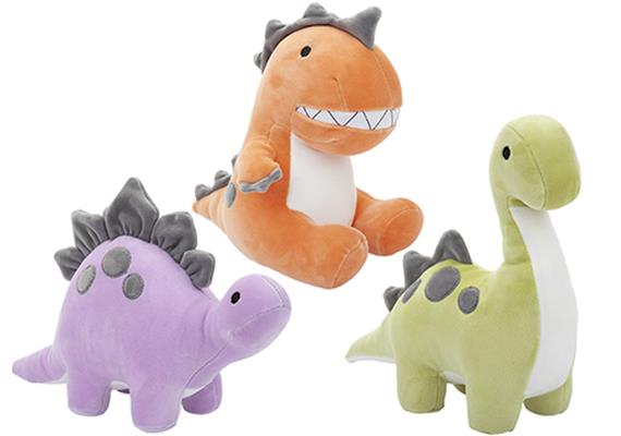 Oh, so weiche Plüsch Dinosaurier, 23cm, 4er Set assortiert