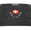 Pantera Pultschale Swiss Ethno grau , 25x18cm, Filz mit Stickerei | Bild 2