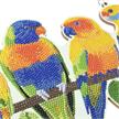 Papageien-Paradies, Crystal Art hängende Wanddekoration | Bild 3