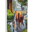 Pferde im Fluss, Bild 30x30cm Crystal Art Kit | Bild 2