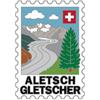 Pin Briefmarke Aletschgletscher, 25mm